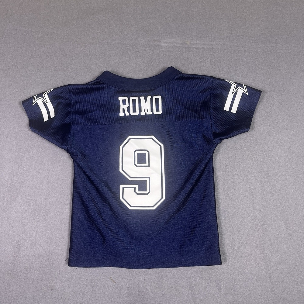 NFL Team Apparel Football Jersey Toddler 2T Blue Dallas Cowboys Tony Romo 9